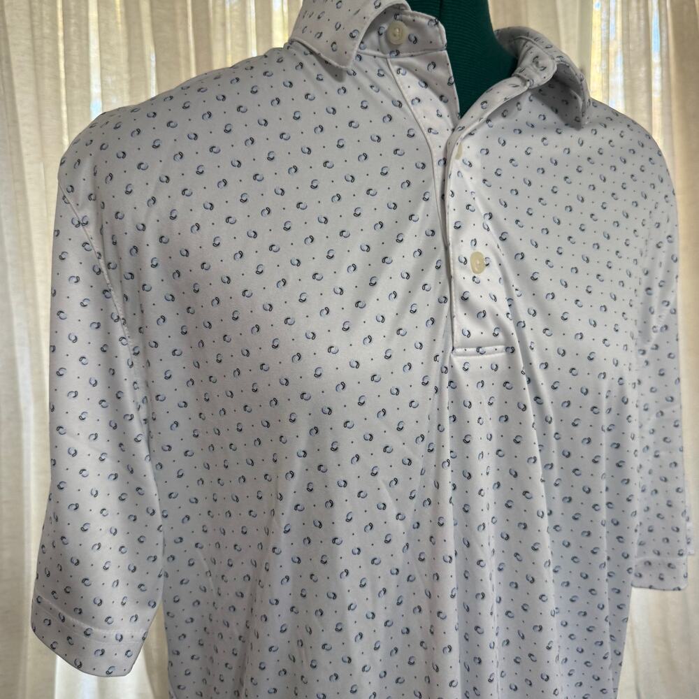 Greg Norman Patterned Performance Polo | Sz M - image 3